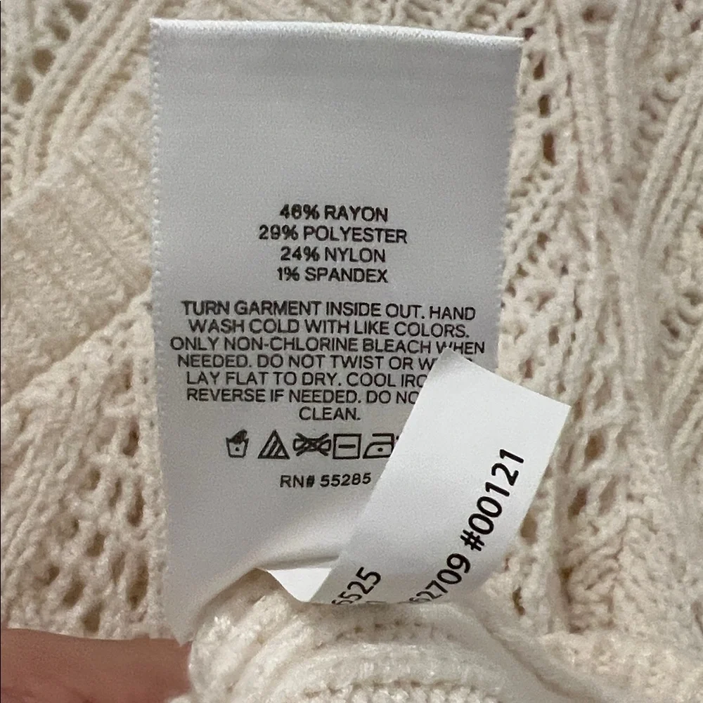 Express Cream Button-Up Cardigan - Picture 6 of 6